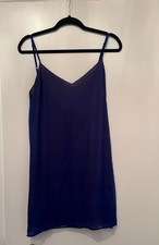 Vera Wang collection Royal Blue Sheer Layered 2 piece Dress Size 10 picture