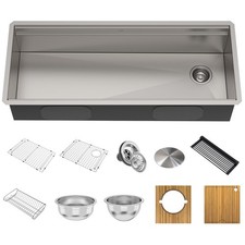 Kraus KWU120-45 Kore 2-Tier Workstation 45-inch Undermount 16 - Stainless picture