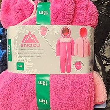 Snozu Infant 2-piece Fleece Set, pink nwt 18m picture