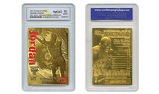 1997 MICHAEL JORDAN FLEER Z-FORCE 23K Gold Card RED HOLO LTD 5,000 - GEM MINT 10 picture