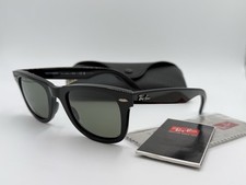 Ray Ban RB2140 901/58 50mm ORIGINAL WAYFARER BLACK/ POLARIZED AUTHENTIC ITALY picture