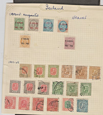 OLD EARLY ICELAND, ISLAND, STAMPS, 1890's-1908, OVERPRINTS, ERRORS, MINT, CANCEL picture
