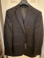NWT Marc Anthony Men's Suit Jacket Blue 40R 2 Button Notch Lapel $240 Retail picture