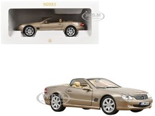 2003 MERCEDES-BENZ SL 500 TYPE R230 TRAVERTINE BEIGE 1/18 MODEL BY NOREV 183843 picture