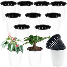 12 PCS Self-Watering Plastic Planters - 4