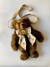 Vintage 1987 Sue Foskey Artist Teddy Bear Purse 15
