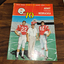 Nebraska Cornhuskers NCAA Football Program 1970 Official Vintage Original picture