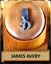 James Avery SCRIPT INITAL D Charm Sterling Silver 1/2