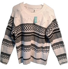 Maurices Women’s 2X Ivory knit pull over Sweater New picture
