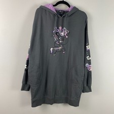 Tokidoki Midnight Tokimeki Hoodie Dress Size XL Gray Unicorno Kawaii picture