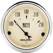 Auto Meter Antique Beige Water Temperature Gauge 2-1/16