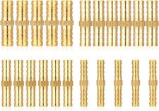22Pcs Brass Barbed Hose Fittings, 1/4