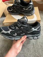 asics gel nyc black graphite grey picture
