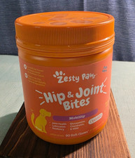 Zesty Paws Hip & Joint Bites Duck Flavor 90 Soft Chews Dog Supplement Exp 4/28 picture