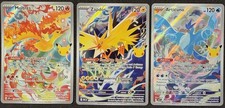 Pokemon 30th Celebration Moltres (130/128) Zapdos (133/128) Articuno (132/28) NM picture