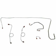1970-71 Dodge Challenger Front Brake Line Kit Power Disc Brakes-EKT7007SS picture