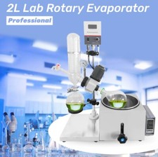 Lab Rotary Evaporator 2L w Digital Display Rotovap Manual Lifting 0-99℃ 0-120rpm picture