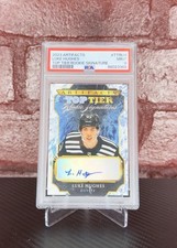 2023-24 UD Artifacts Luke Hughes Top Tier Rookie Signatures Auto #TTR-LH PSA 9 picture