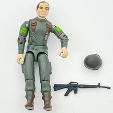 Vintage GI Joe GRUNT v1.5 Swivel Arm Cobra Action Figure Near Complete 1983 picture