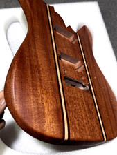 Handcrafted 9Piece Guitar Body Mahogany Satin Natural Wood Grain picture