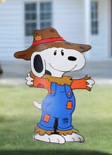 Fall Halloween Scarecrow Snoopy - Outdoor Yard Art - Indoor/Outdoor picture