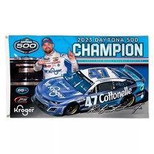 2023 Ricky Stenhouse Jr #47 Car Champion Daytona Racing 3x5 FT Flag Wall Decore picture