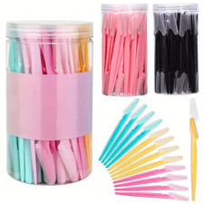 5/10/30/40Pcs Eyebrow Razor Facial Hair Removal Trimmer Shaver Tool Container picture