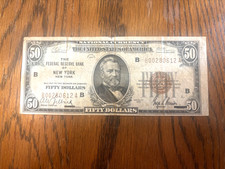 Series 1929 $50 Federal Reserve Bank Note New York B00280612A picture