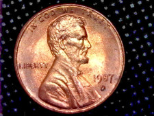 LINCOLN ERROR CENT/1987D/DOUBLE STRUCK DATE,MINT MARK,LIBERTY picture