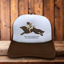 May Our Daughter's Be Ungovernable Unisex Trucker Hat Brown Women's Rights Cap picture
