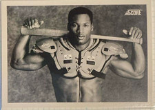 Score 1990 Bo Jackson Kansas City Royals #697 MLB Baseball Trading Card picture