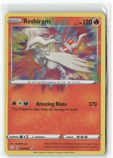 Reshiram 017/072 Amazing Rare Shining Fates Pokemon Holo Near Mint picture