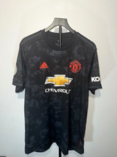 adidas Manchester United Third 2019/2020 B. Fernandes #18 Jersey Men’s XL Black picture