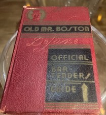 1935 Old Mr. Boston Deluxe Official Bartender's Guide 1st Ed 2nd Printing RARE picture