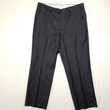 Santorelli Dress Pants Men 36 Charcoal Gray Roma Loro Piana Wool Slacks Italy picture