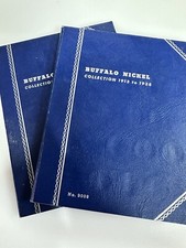 US Buffalo Nickels 1913-1938 Incomplete Set 15 Coins With Book picture