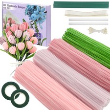 400 Pcs Pipe Cleaners Craft,4 Assorted Colors Pipe Cleaners Bulk, Chenille St... picture