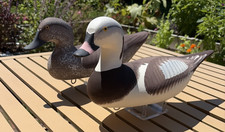 Vintage Captain Harry Jobes Old Squaw Pair Hand Painted Decoy Signed picture