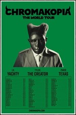 TYLER THE CREATOR | LIL YACHTY Chromakopia World Tour 2025 Ltd Ed RARE Poster picture