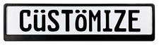 Custom European License Plate picture