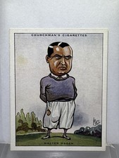 1931 W.A. & A.C. Churchman Walter Hagen #4 HOF Prominent Golfers Large picture