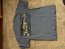 Uniqlo UT x MIF:Boston Godzilla Graphic Print Blue Men’s Tee L Cotton picture