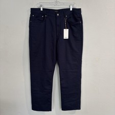 Quince Comfort Stretch Traveler 5-Pocket Pants Mens 36x30 Navy Straight Chino picture