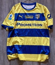 PUMA AC Parma Match Worn Jersey 2026 ELPHEGE 23 Yellow Short Sleeve XL picture