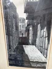 Louis Lozowick 1892-1973 Original Litho Pencil Signed Safed Israel Framed picture