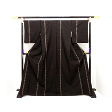 Authentic Japanese Kimono, Oshima silk, seven-mark weave, size 2L (width). #... picture