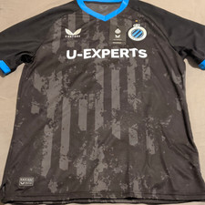 Castore Club Brugge Maxim De Cuyper 55 Soccer Jersey Men’s L Black/Blue Official picture