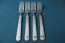 Wallace GOLD CHARDONNAY Dinner Forks (Set of 4) 18/8 Stainless China 7 3/4