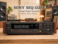 SONY SEQ-333ES 🌈RaRe🌈 Vintage Digital Equalizer  Wood Side Panels picture