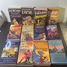 Anne McCaffrey Lot 12 Vintage Sci-Fi Fantasy Paperbacks Pern Acorna Pegasus picture